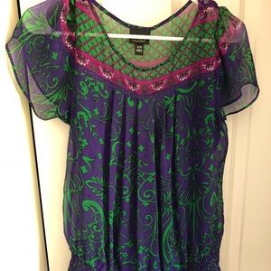 Purple/floral blouse